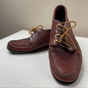 Vintage 80s 90s LL Bean Bluchers Moccasins Leather Shoes Size 9.5